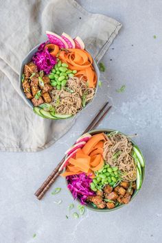 vegan poke bowls