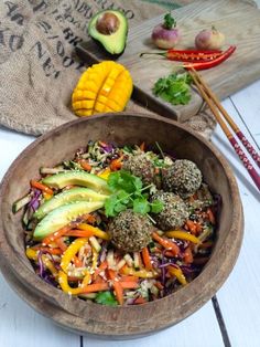 Salade thaï falafels
